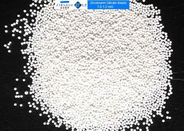 Silicato de circonio de pulido de cerámica de las bolas ZrO2 del 65% el medios gotea 1,0 - 1,2 milímetros para el pesticida