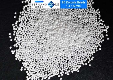 95 bolas de cerámica del óxido de circonio, blanco gotas del óxido de circonio de 0,1 - de 0.2m m 