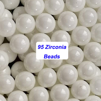 Tamaño de partícula 0,1-50 mm Medios de molienda de zirconio con una densidad real de 6,05 kg/dm3