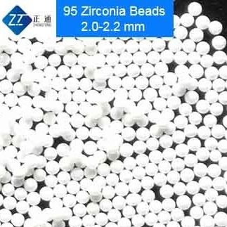 95 bolas de cerámica del óxido de circonio, blanco gotas del óxido de circonio de 0,1 - de 0.2m m 