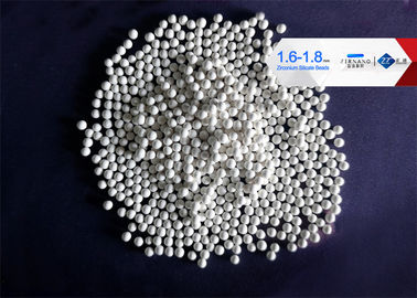 eficacia de pulido de las gotas ZrO2 el 65% del silicato de circonio de 1.6-1.8m m alta