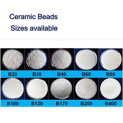 JZB100 productos 3C del tamaño el 106-180μm que pulen con chorro de arena gotas de cerámica de los medios