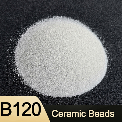 Puliendo con chorro de arena ZrO2 60-65% las gotas de cerámica sizeB120, B150, medios de voladura de cerámica B170