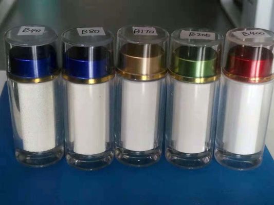 Spherical Shape Ceramic Bead Blasting 0.5 - 1.0 KG / Hour For Metal Surface Finish