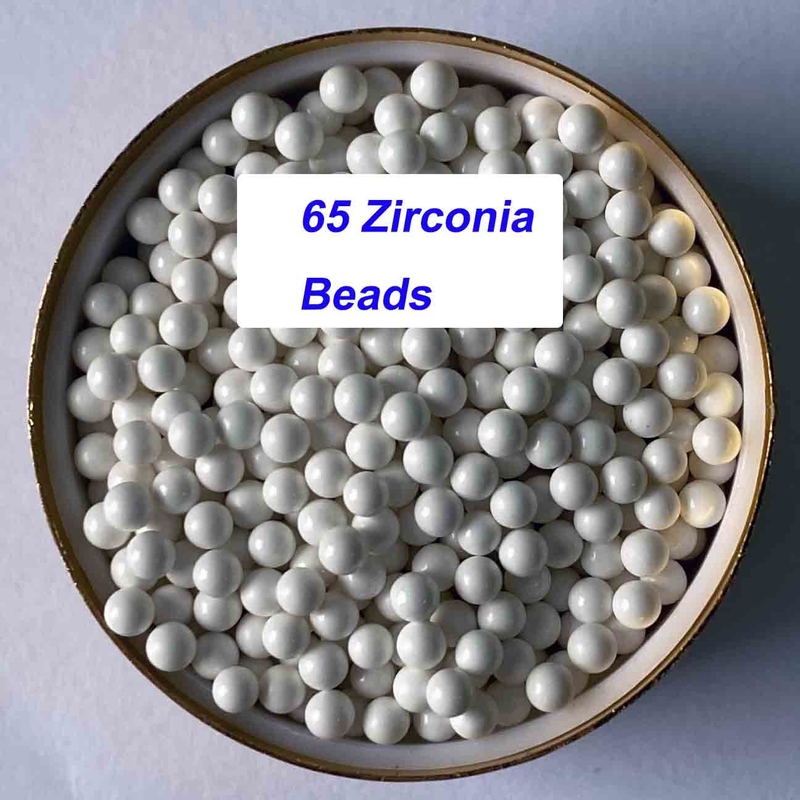 6.0g/cm3 Densidad Medios de molienda de zirconio Excelente resistencia a la abrasión para molienda de precisión