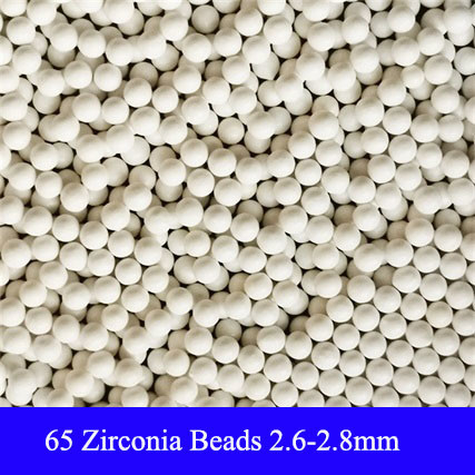 65 Perlas de silicato de circonio de 1,6-1,8 mm Medios de molienda para pintura, tinta