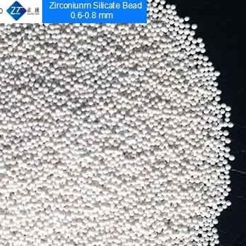 Gotas del silicato de circonio de difícilmente 0,6 - 0,8 milímetros para la buena fluidez del pigmento/del tinte